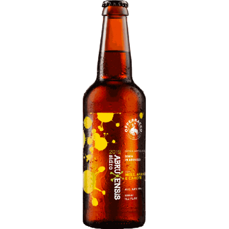 Birra Opperbacco Abruxensis Mele Arance Carote - 5% - 0,33 Lt