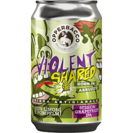 Birra OPPERBACCO Violent Shared - 4,1% - Lattina 0,33 Lt